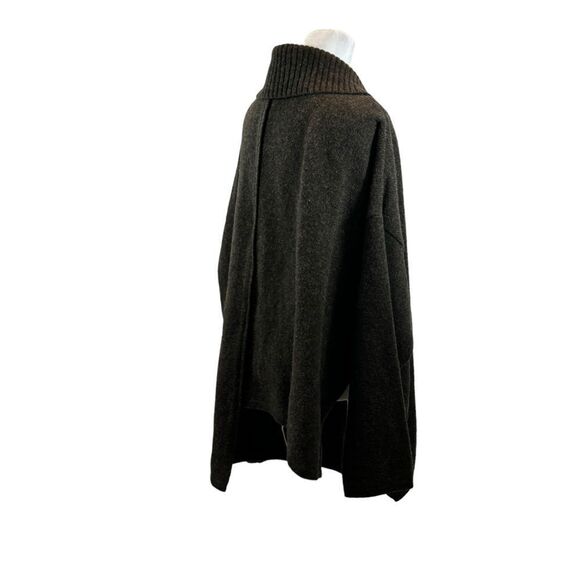 Women’s‎ Ivan Grundhal Brown Shetland Wool Asymmetrical Cardigan Sweater Medium - Picture 6 of 13